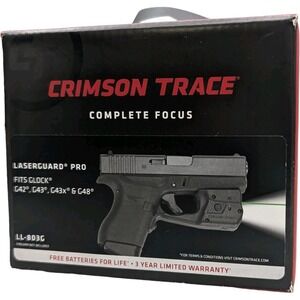 CRIMSON TRACE LASERGUARD PRO LL-803G GLK 42 43 43X 48 Light & Green Laser NEW